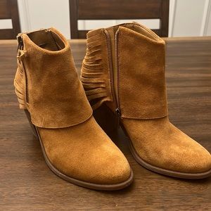 Jessica Simpson suede fringe booties